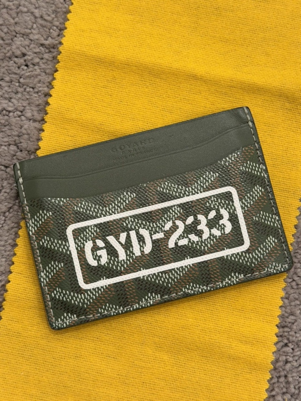 Goyard Goyardine Canvas Saint-Sulpice Card Wallet - Khaki